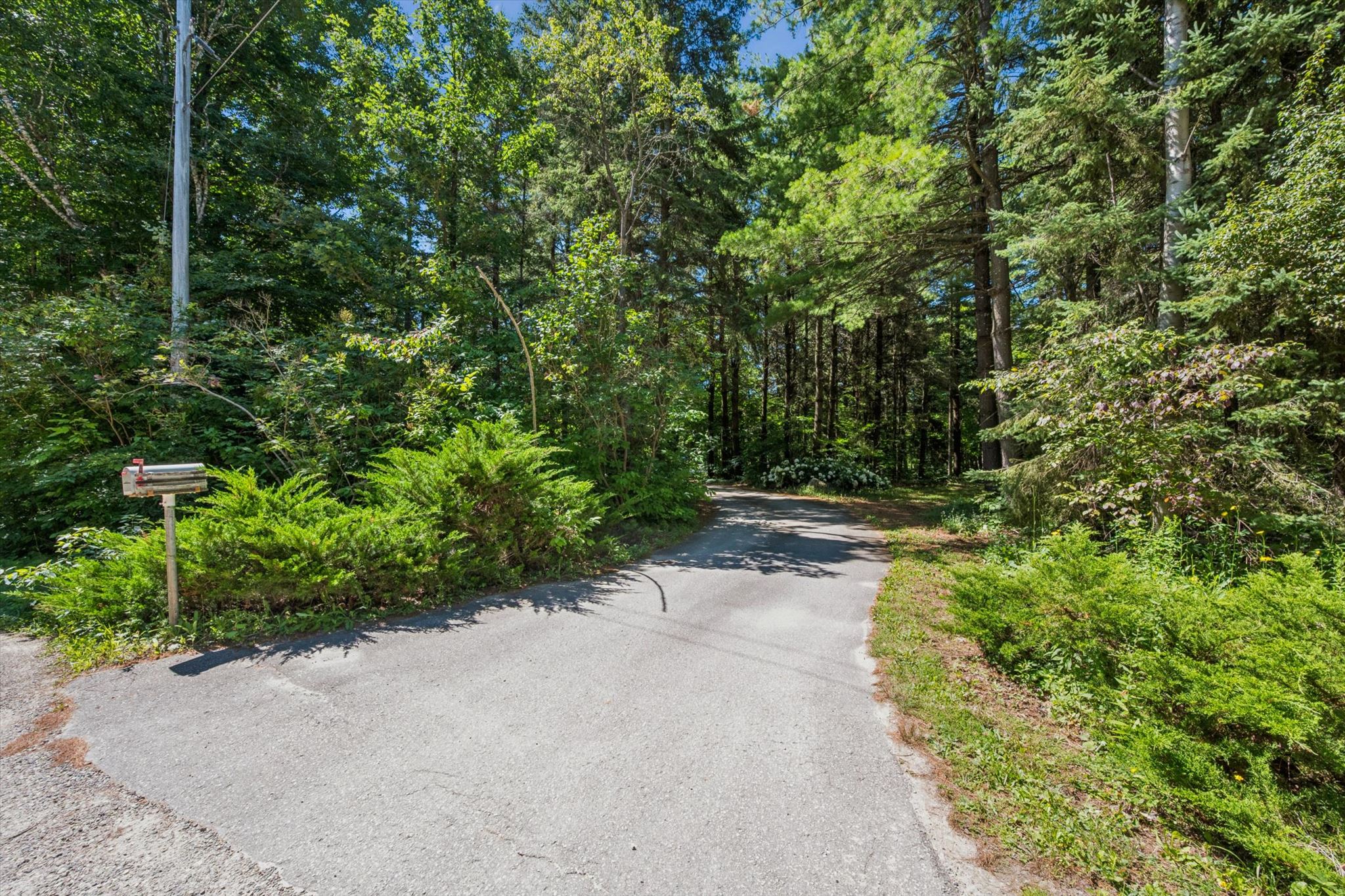 The entrance from the concession road